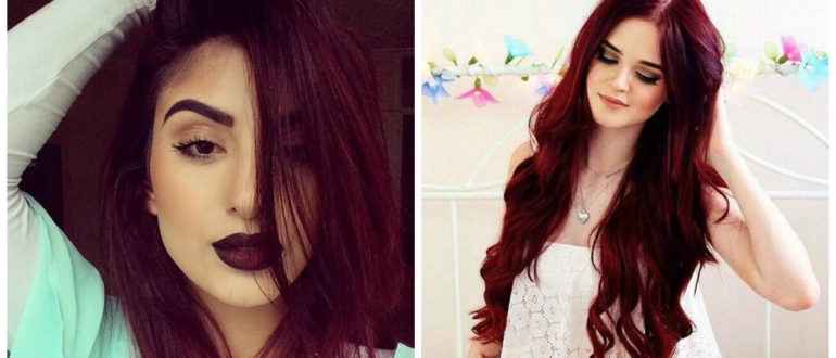 Color borgoña para cabello- todas las tendencias principales