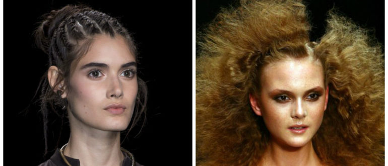 Peinados modernos 2018- trenzas y pelo suleto muy rico de moda