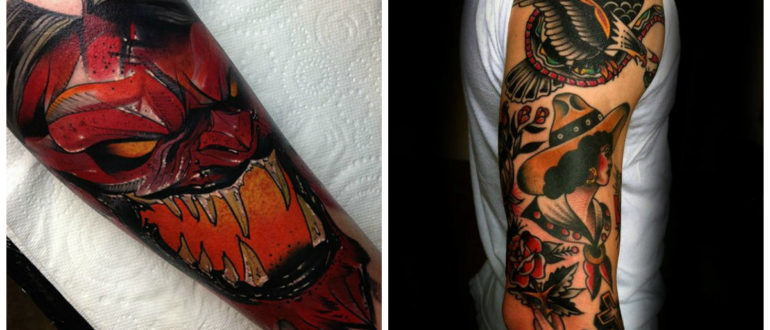 Tattoo nueva escuela- coloracion de los nuevos tatuajes de moda