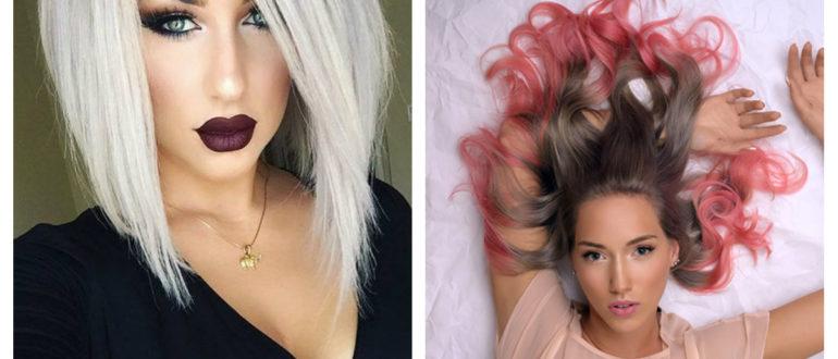 Tendencia en color de pelo- coloracion de pelo en diferentes colores