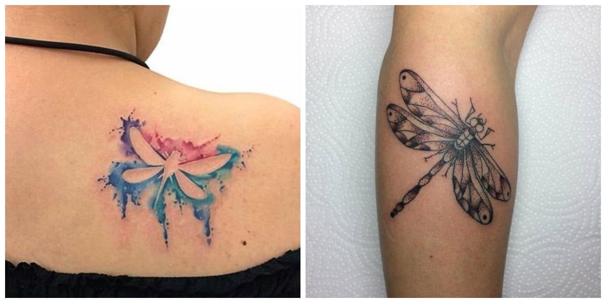 Tatuajes de libelulas- se asemeja mucho con las mariposas pero es otro
